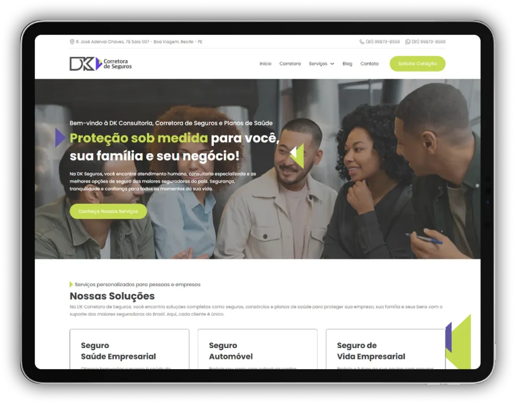 Site criado pela Impulsiona Sites