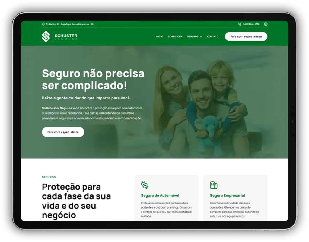 Site criado pela Impulsiona Sites